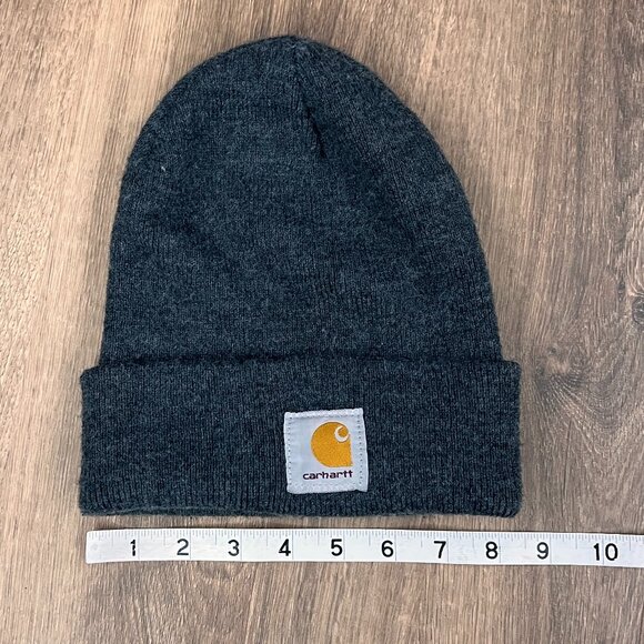 Carhartt Charcoal Gray Knit Beanie Winter Hat - Picture 5 of 6